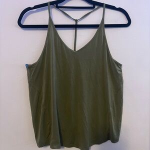 lululemon athletica Olive Green Camisole with T-Back Detail